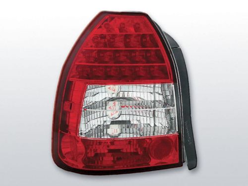 Lampy tylne HONDA CIVIC 09.95-02.01 3D RED WHITE LED