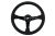 Slide Leather Steering Wheel Black 350mm- Skórzana kierownica z odsadzeniem
