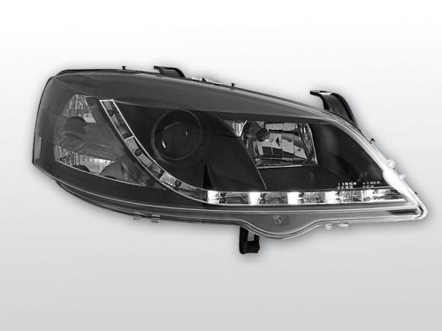 Lampy przednie OPEL ASTRA G 09.97-02.04 DAYLIGHT BLACK