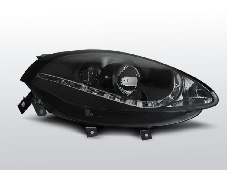 Lampy przednie FIAT BRAVO II 07- DAYLIGHT BLACK