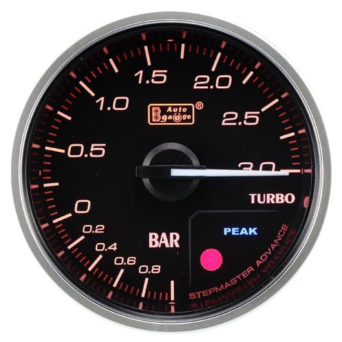 Auto Gauge Premium Boost - Wskaźnik ciśnienia doładowania 52mm