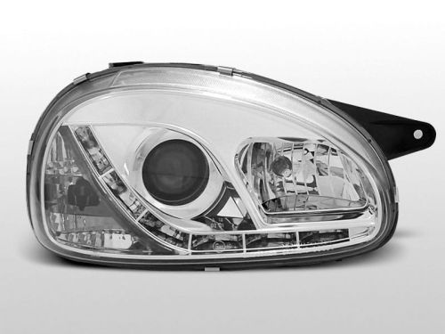 Lampy przednie OPEL CORSA B 02.93-10.00 DAYLIGHT CHROME