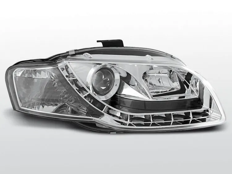 Lampy przednie AUDI A4 B7 11.04-03.08 DAYLIGHT CHROME