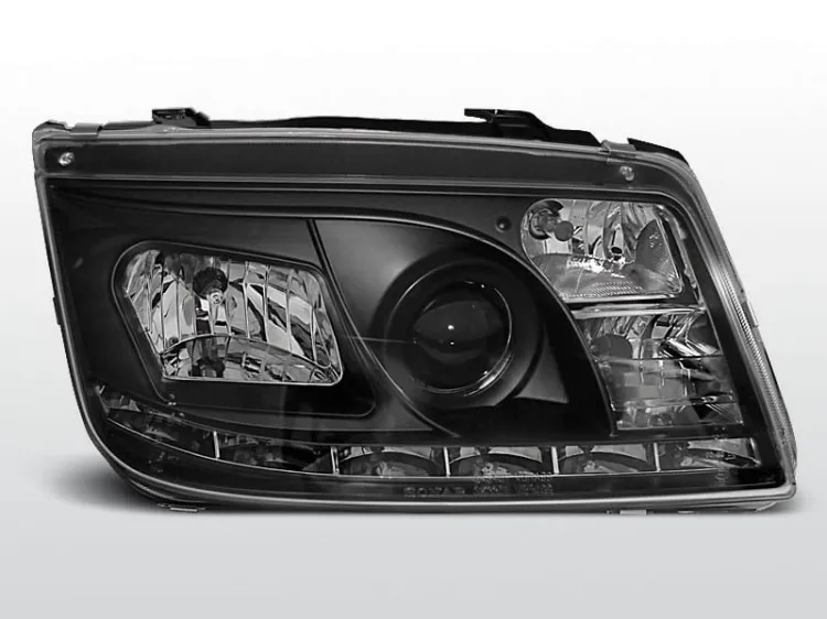 Lampy przednie VW BORA 09.98-05.05 DAYLIGHT BLACK