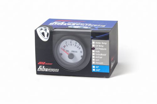 Auto Gauge VDO White - Wskaźnik ciśnienia oleju