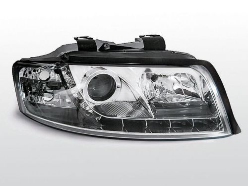 Lampy przednie AUDI A4 10.00-10.04 DAYLIGHT CHROME