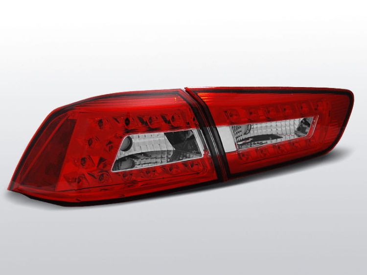 Lampy tylne MITSUBISHI LANCER VIII SEDAN 08-11 RED WHITE LED
