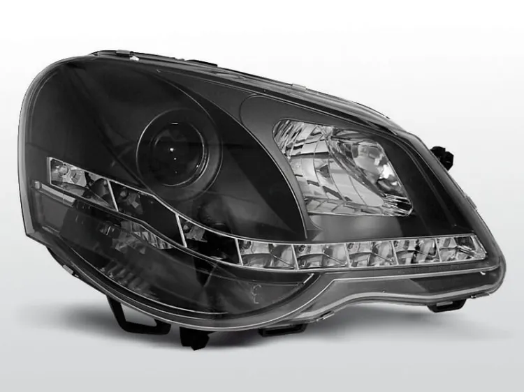 Lampy przednie VW POLO 9N3 04.05-09 DAYLIGHT BLACK