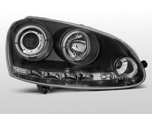 Lampy przednie VW GOLF 5 10.03-09 ANGEL EYES BLACK