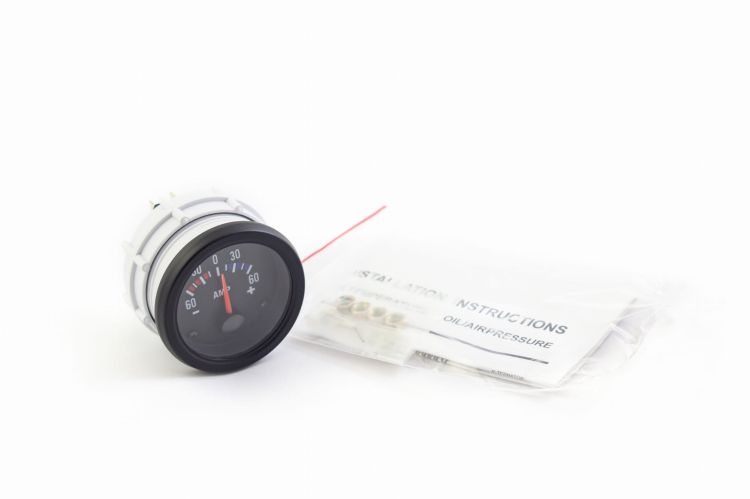 Wskaźnik dodatkowy amperomierz - Auto Gauge VDO Black Ampmeter 52mm