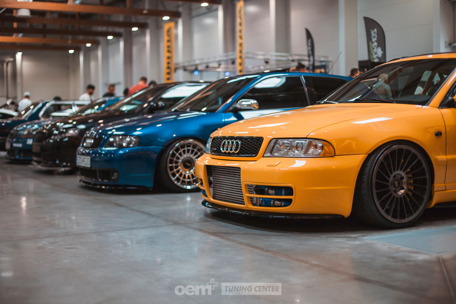 OEM Tuning Center MotoShow Kraków 2019 Drift Stance VAG Audi S4 B5 A3 S3 8L 8V 8P Rotiform