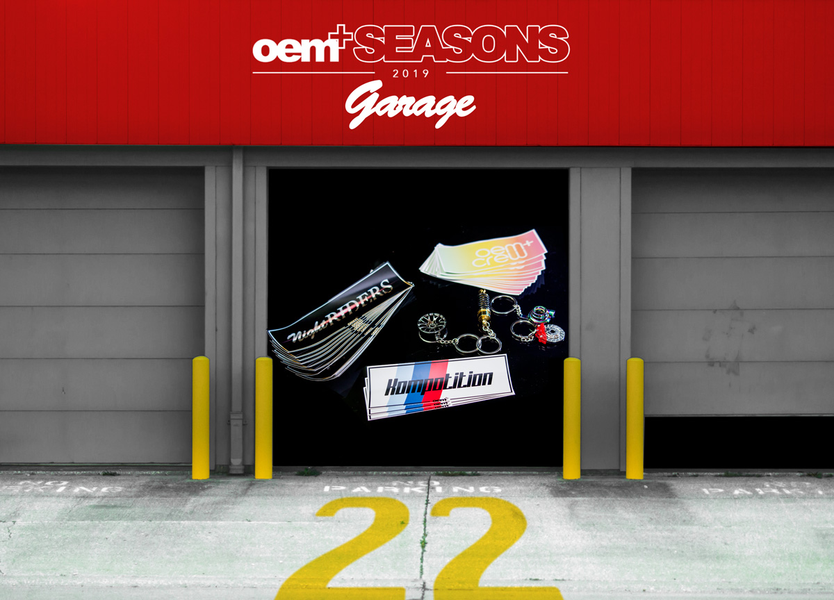 OEM Seasons Garage gadżety i akcesoria naklejki promocja
