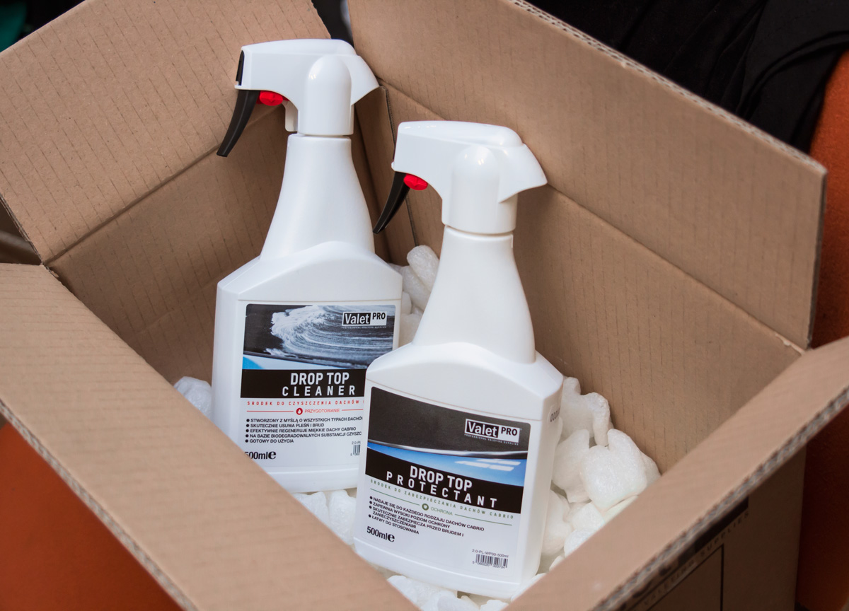 ValetPRO Drop Top Cleaner i Drop Top Protectant