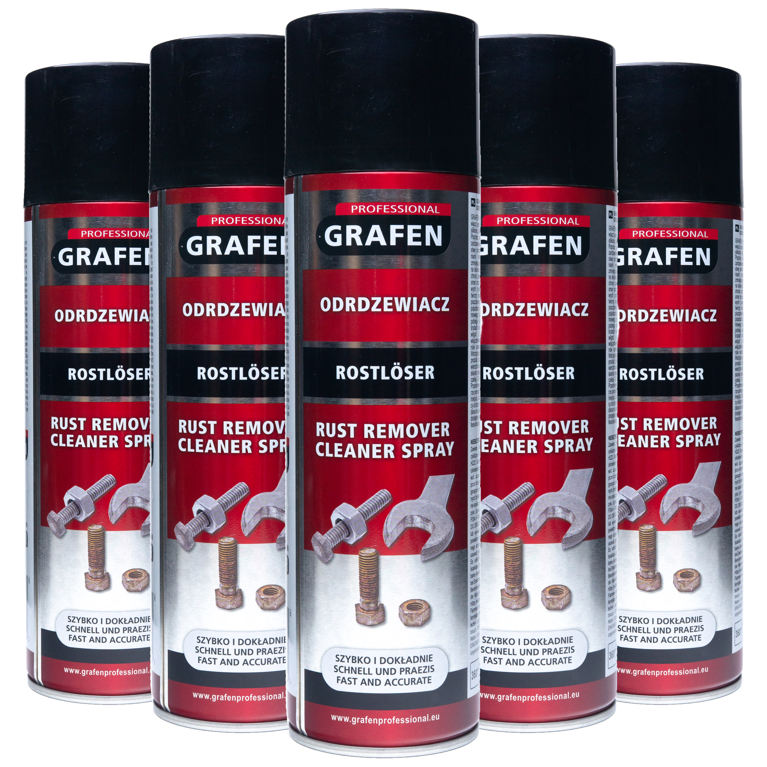 Zestaw 5x Grafen Odrdzewiacz