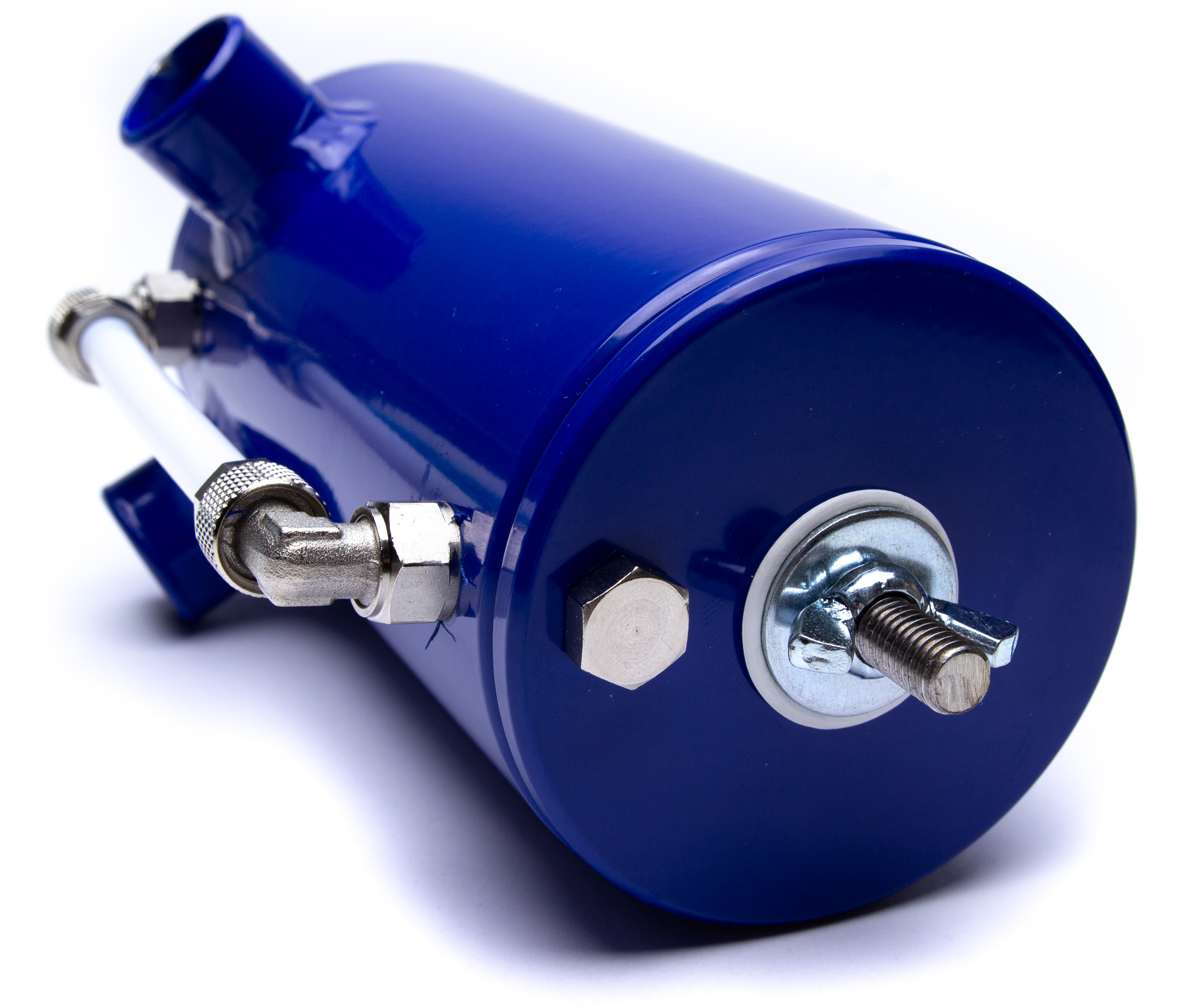 oil catch tank blue